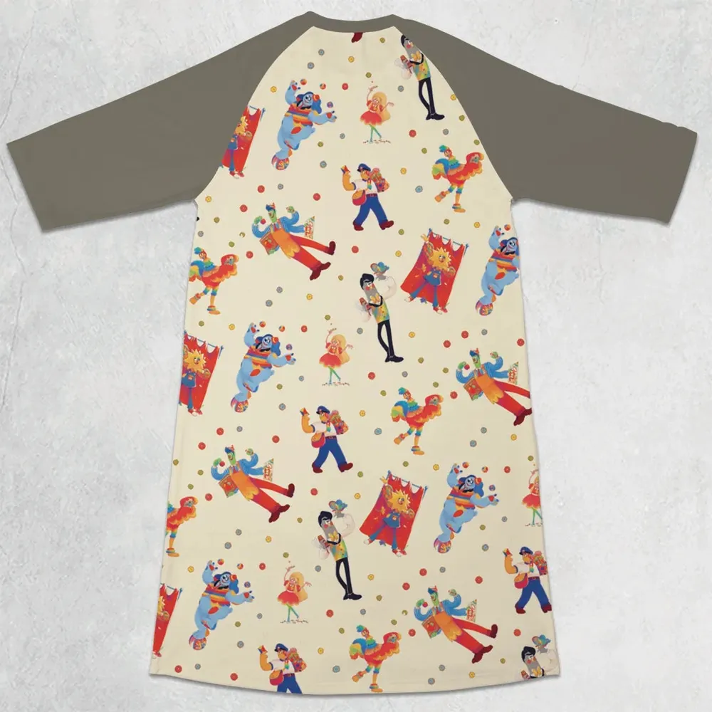 The Neighborhood Welcome Home 3/4 Sleeve Raglan Dress - 2