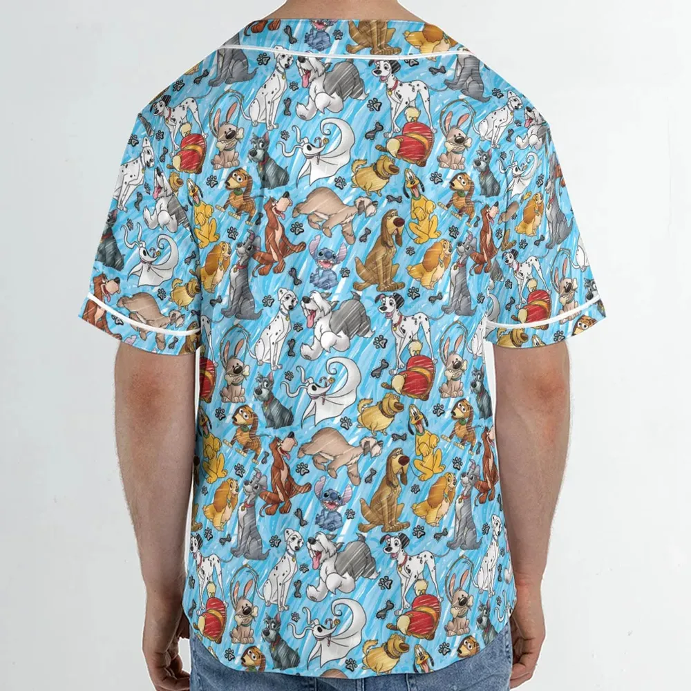 Animation Dogs Unisex Baseball Jersey - 2