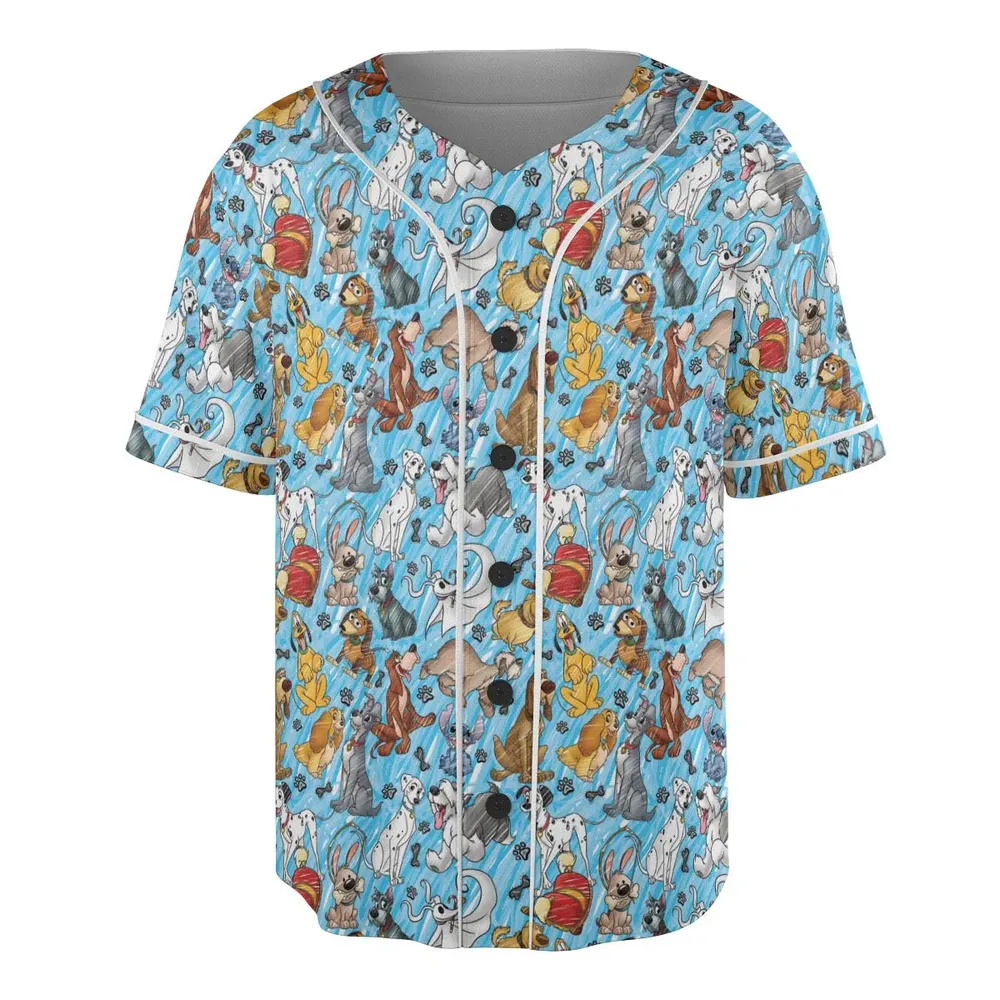 Animation Dogs Unisex Baseball Jersey - 3