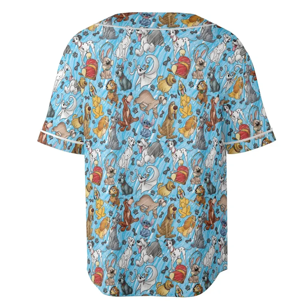 Animation Dogs Unisex Baseball Jersey - 4