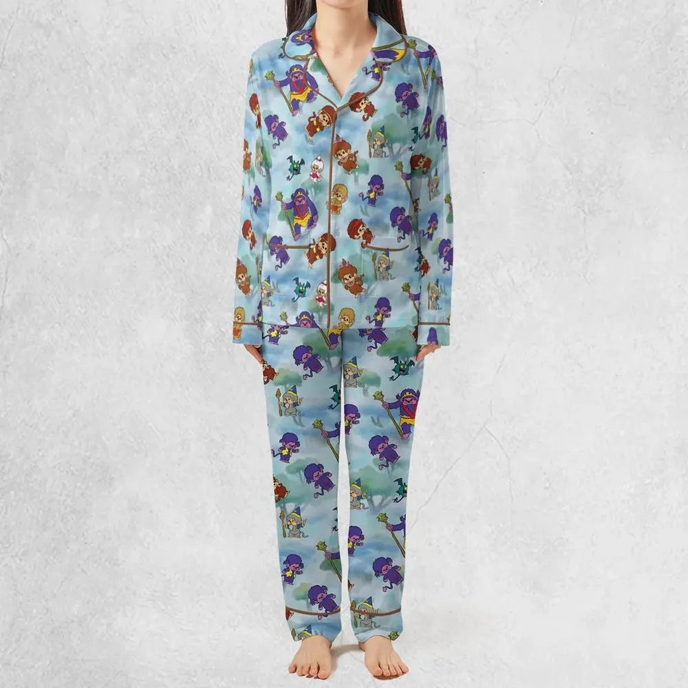 Monchhichis Cartoon Characters Pajamas Set - 2