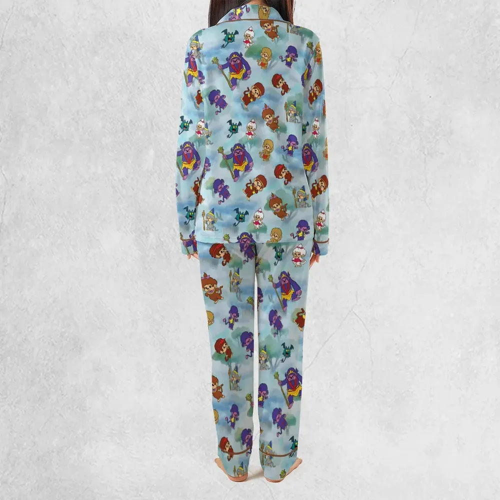 Monchhichis Cartoon Characters Pajamas Set - 3