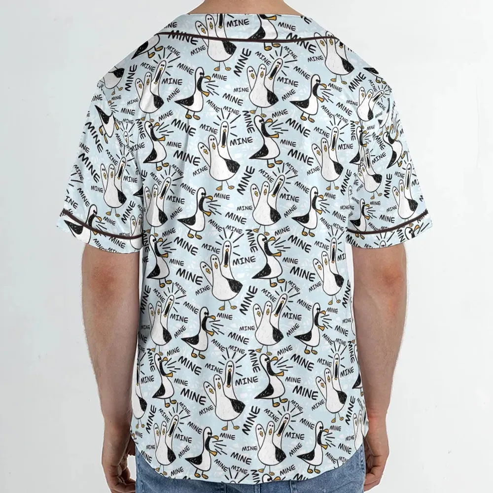 Mine Mine Mine Seagulls Unisex Baseball Jersey - 2