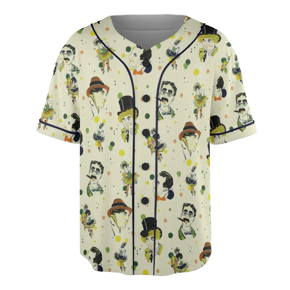 The Cocoanuts The Marx Brothers Unisex Baseball Jersey - 3