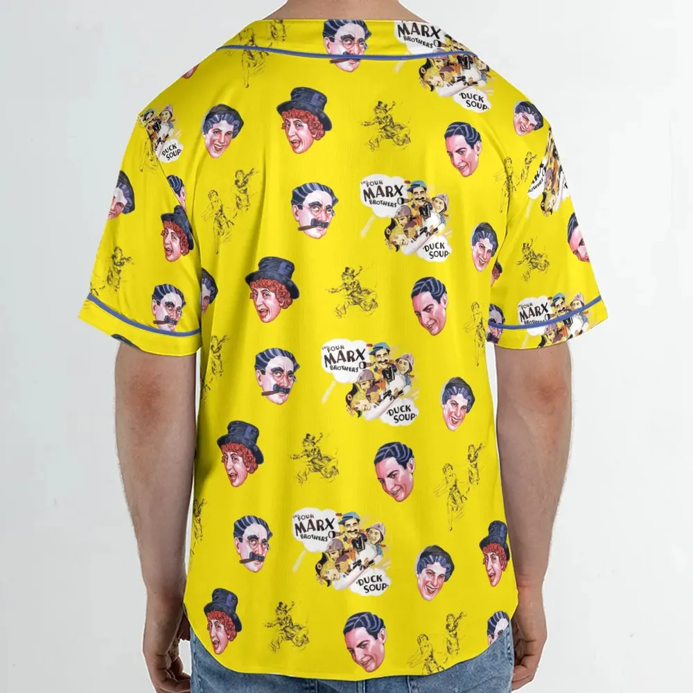 The Duck Soup The Marx Brothers Unisex Baseball Jersey - 2