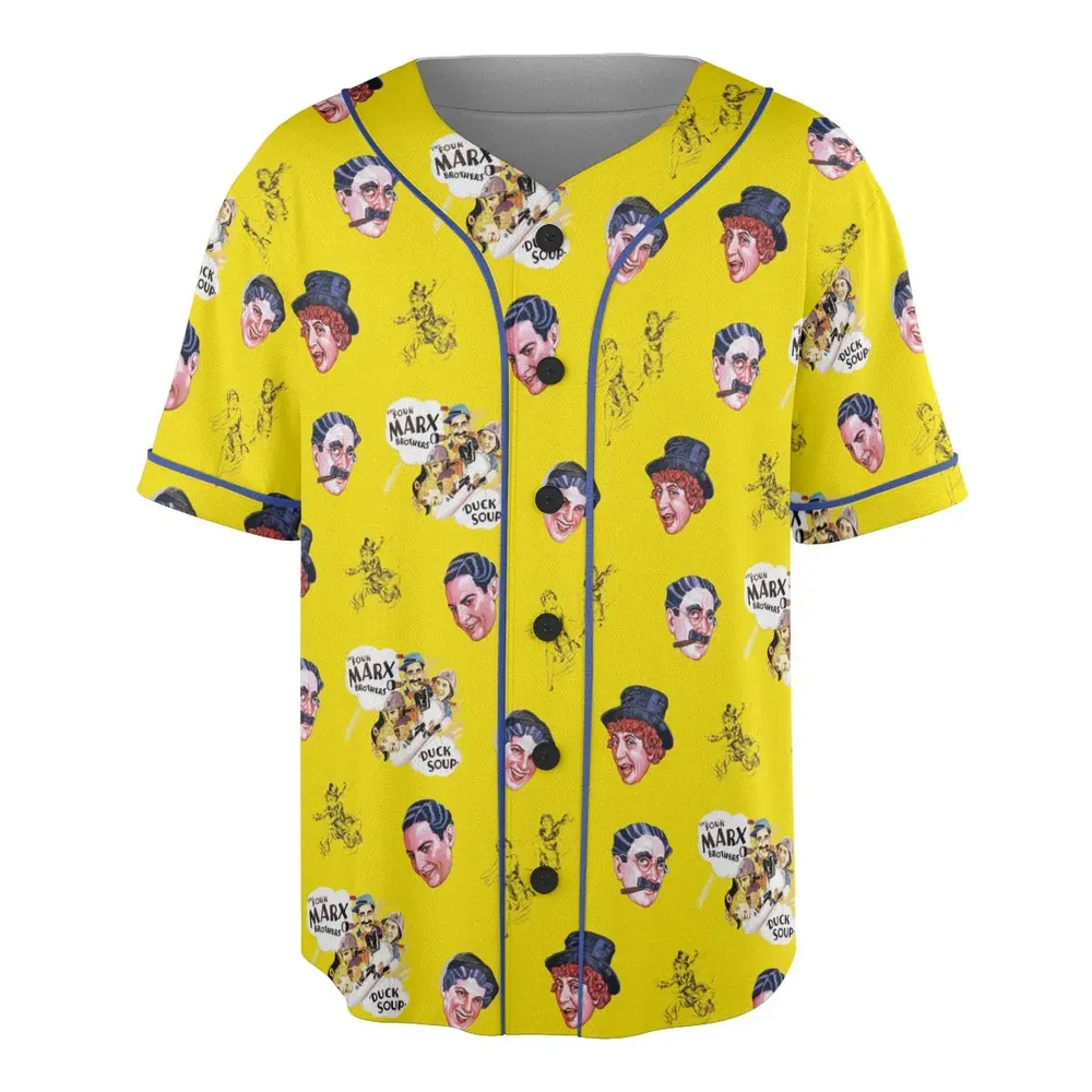The Duck Soup The Marx Brothers Unisex Baseball Jersey - 3