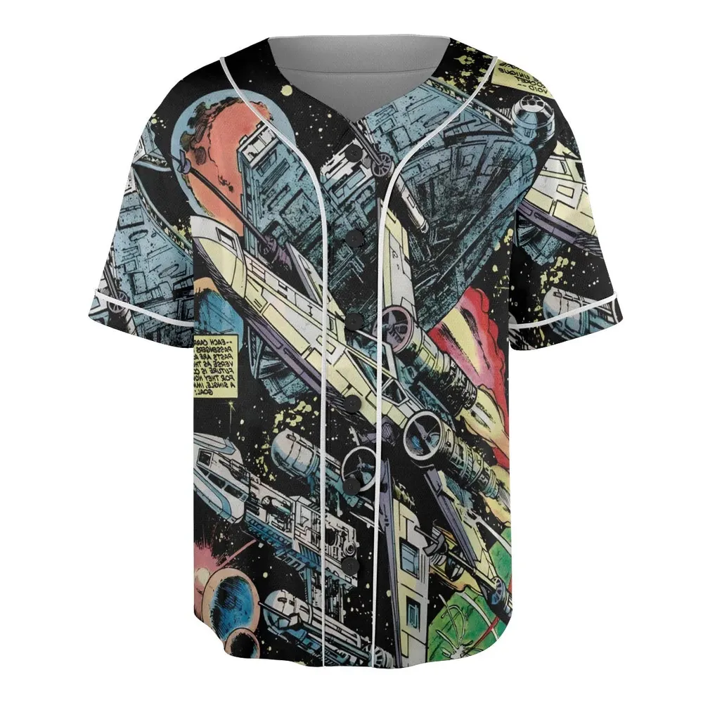 Han Solo Spaceship Star Wars Unisex Baseball Jersey - 3