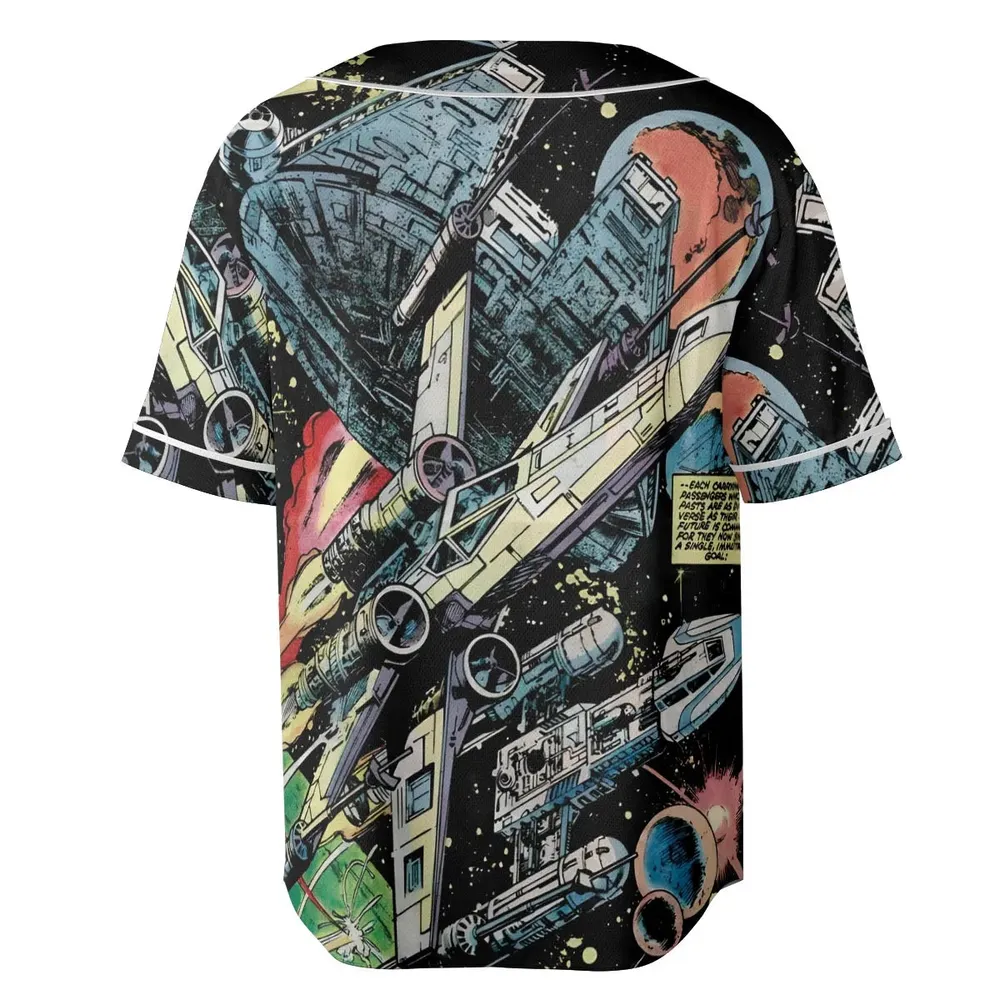 Han Solo Spaceship Star Wars Unisex Baseball Jersey - 4