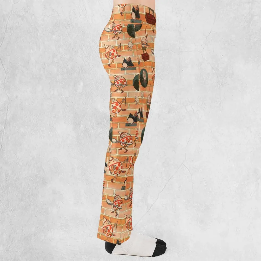 Retro Humpty Dumpty Flare Leggings - 2