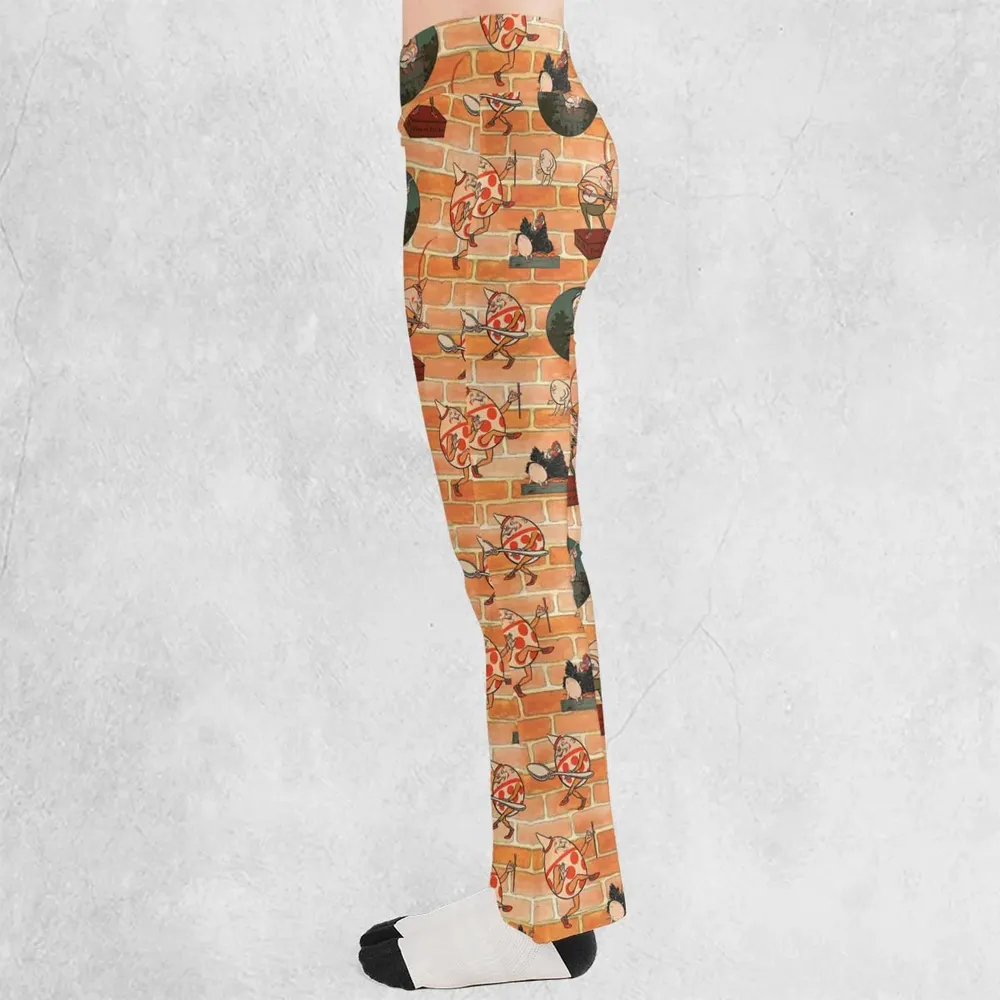 Retro Humpty Dumpty Flare Leggings - 3