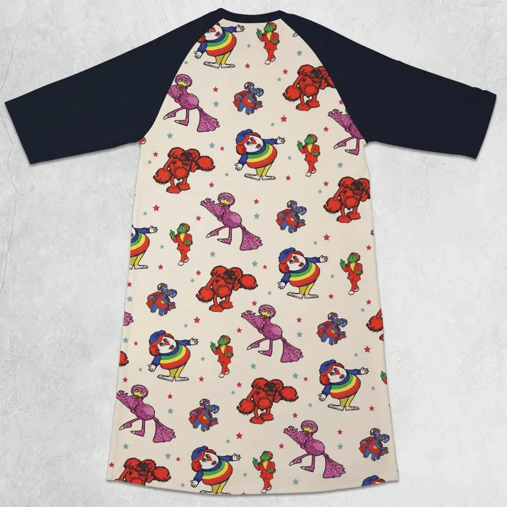 The Great Space Coaster Characters 3/4 Sleeve Raglan Dress - 2