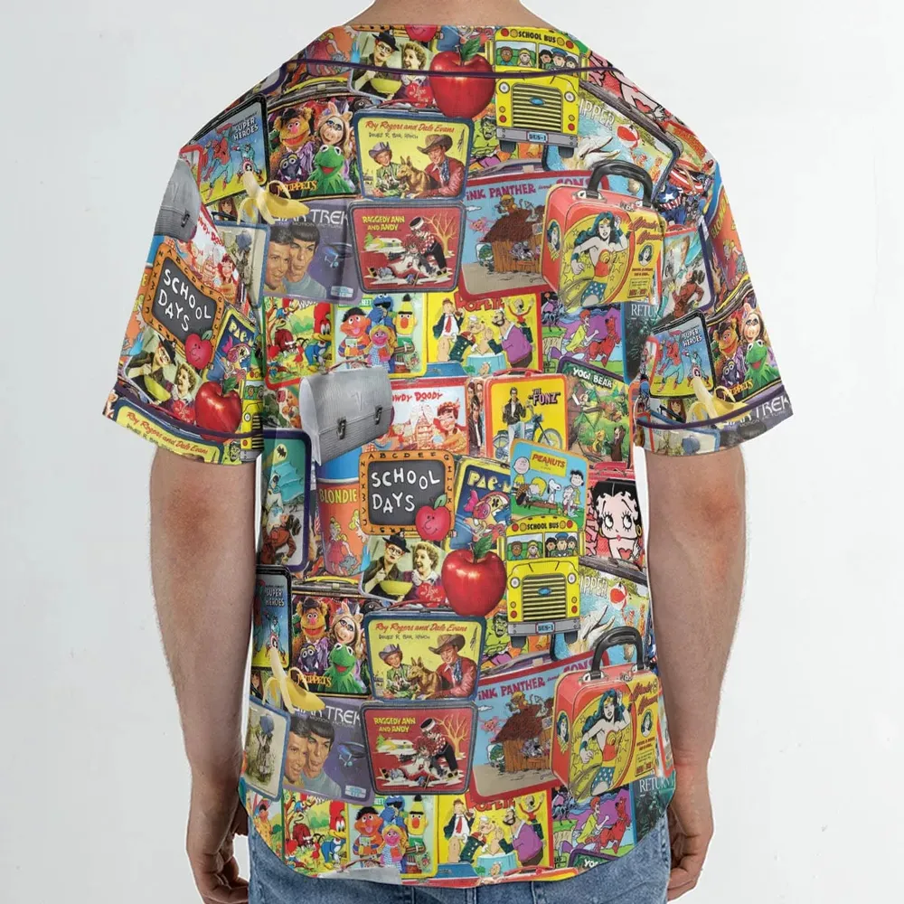 Retro Land TV Shows Unisex Baseball Jersey - 2
