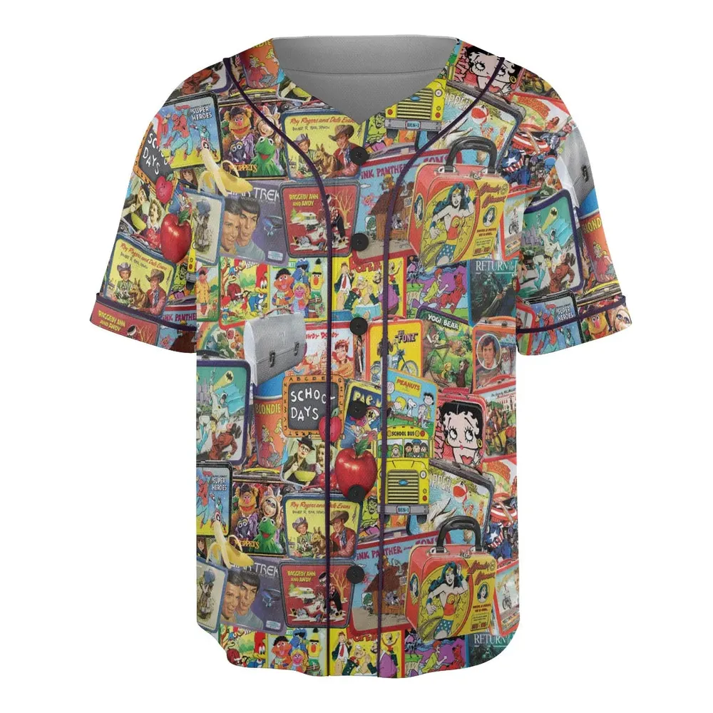 Retro Land TV Shows Unisex Baseball Jersey - 3