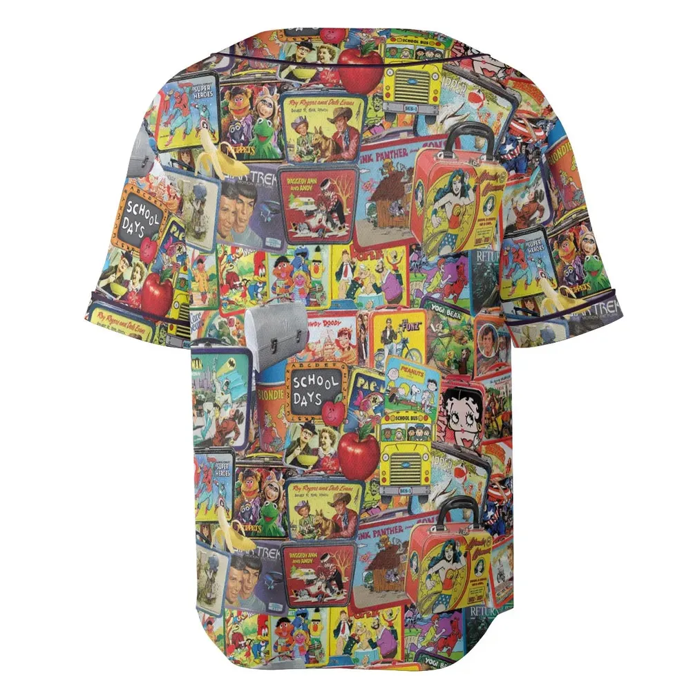 Retro Land TV Shows Unisex Baseball Jersey - 4