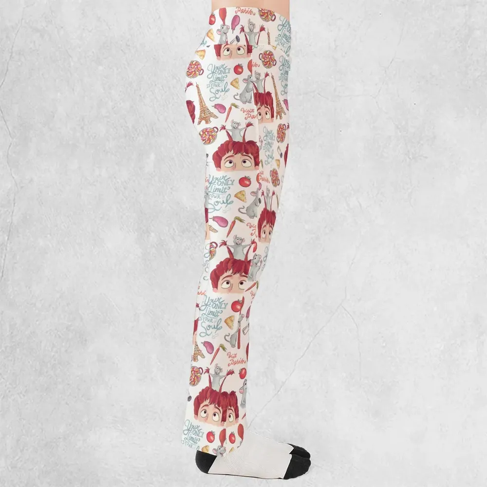 Cute Controller Ratatouille Flare Leggings - 2