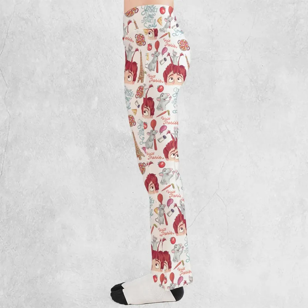 Cute Controller Ratatouille Flare Leggings - 3