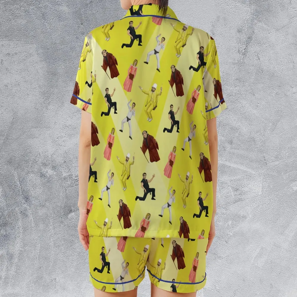 The Nightman Cometh Satin Short-Sleeve Pajamas Set - 2