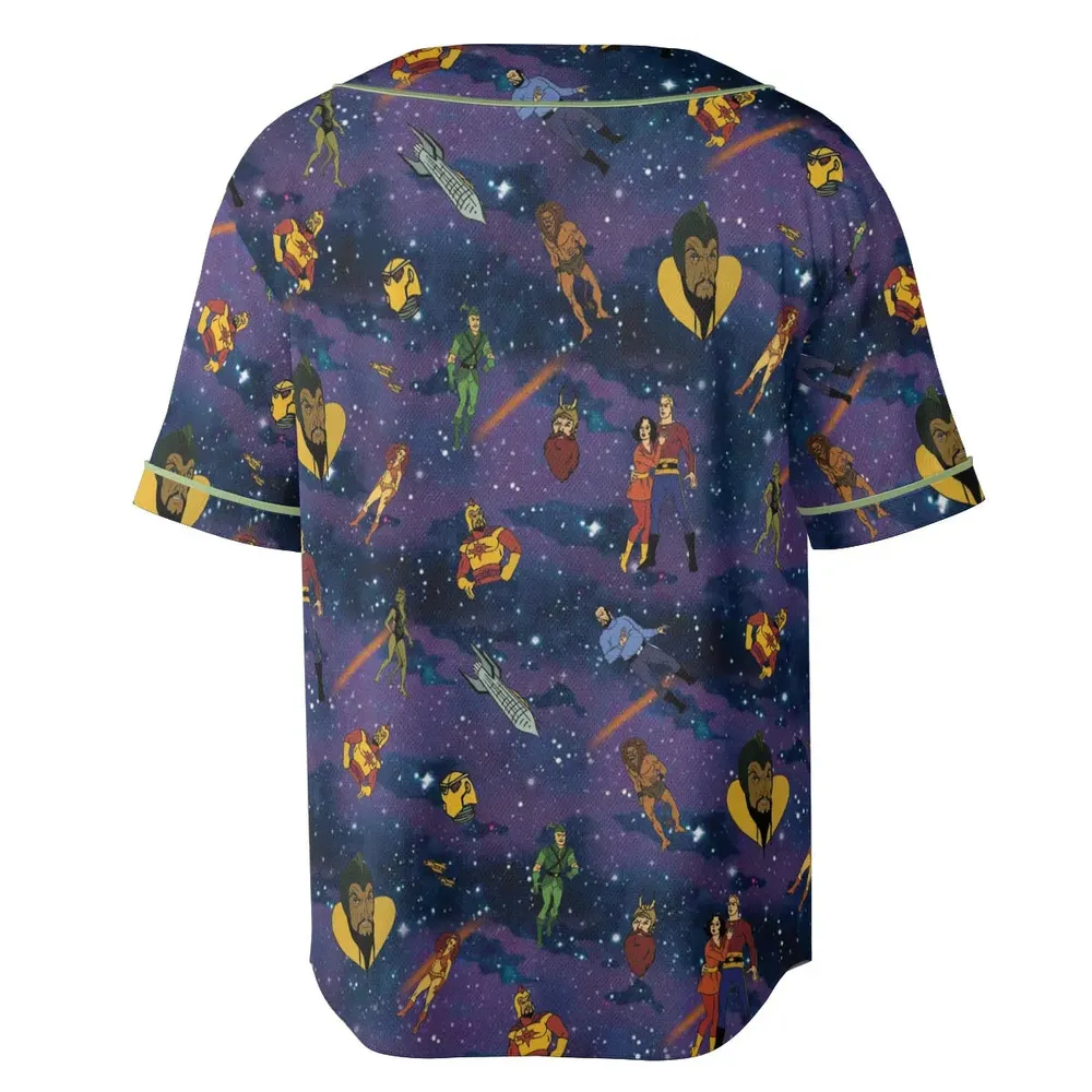 Flash Gordon Cartoon Characters Unisex Baseball Jersey - 4