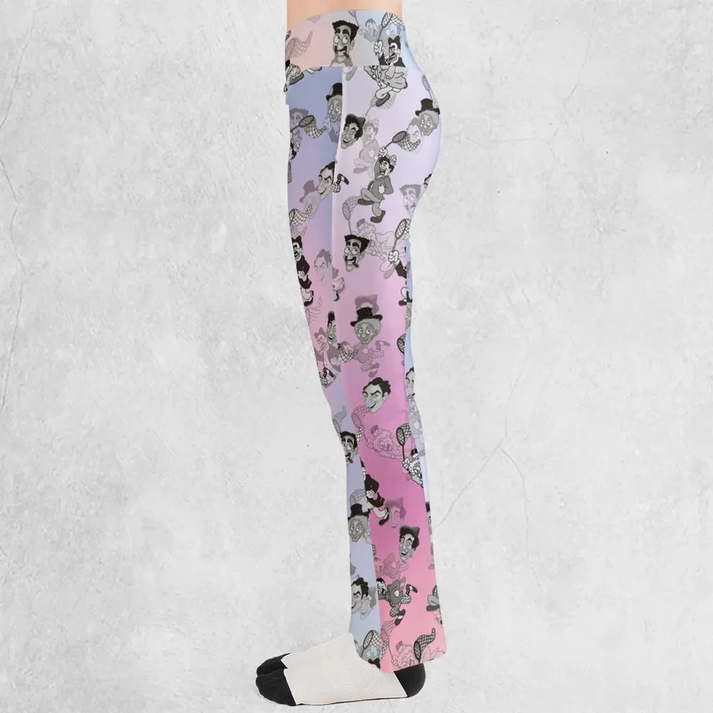 The Animated Marx Brothers Characters Flare Leggings - 3