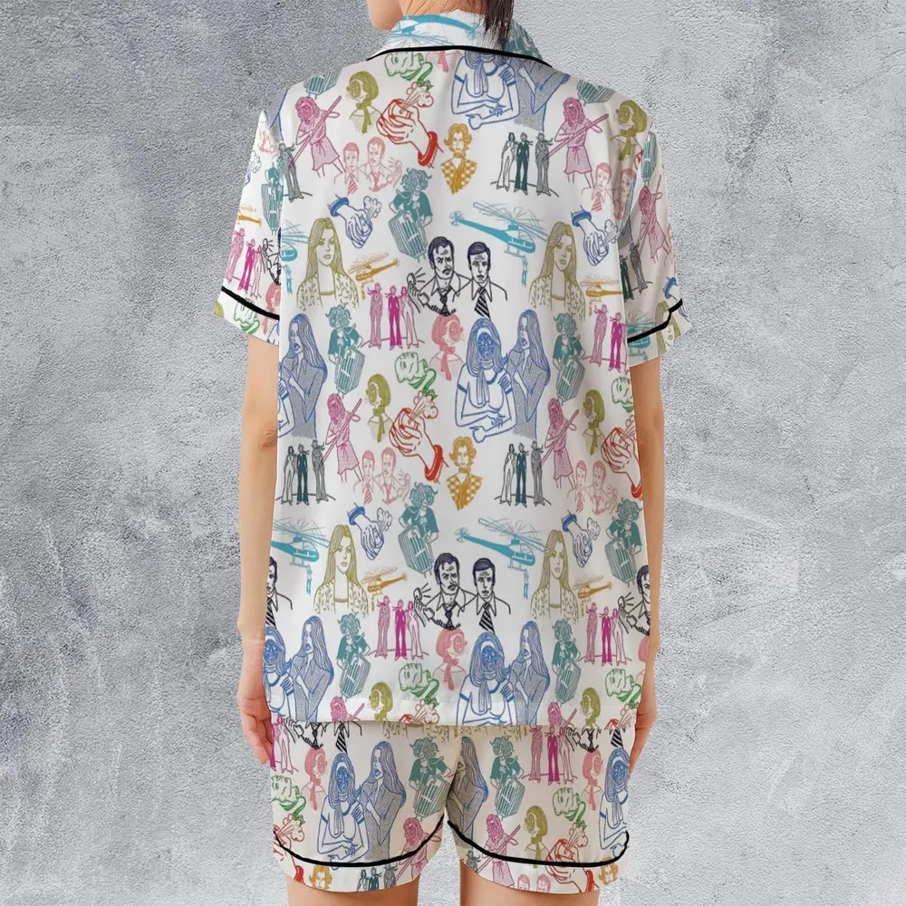 She Has The Strength To Do Anything The Bionic Woman Satin Short-Sleeve Pajamas Set - 2