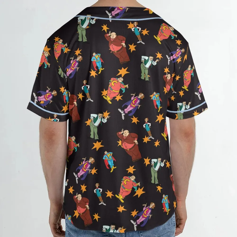The Three Stooges Action Unisex Baseball Jersey - 2