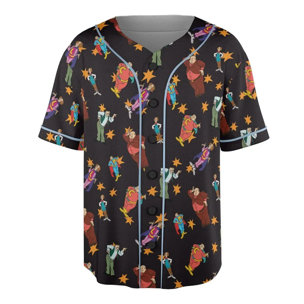 The Three Stooges Action Unisex Baseball Jersey - 3
