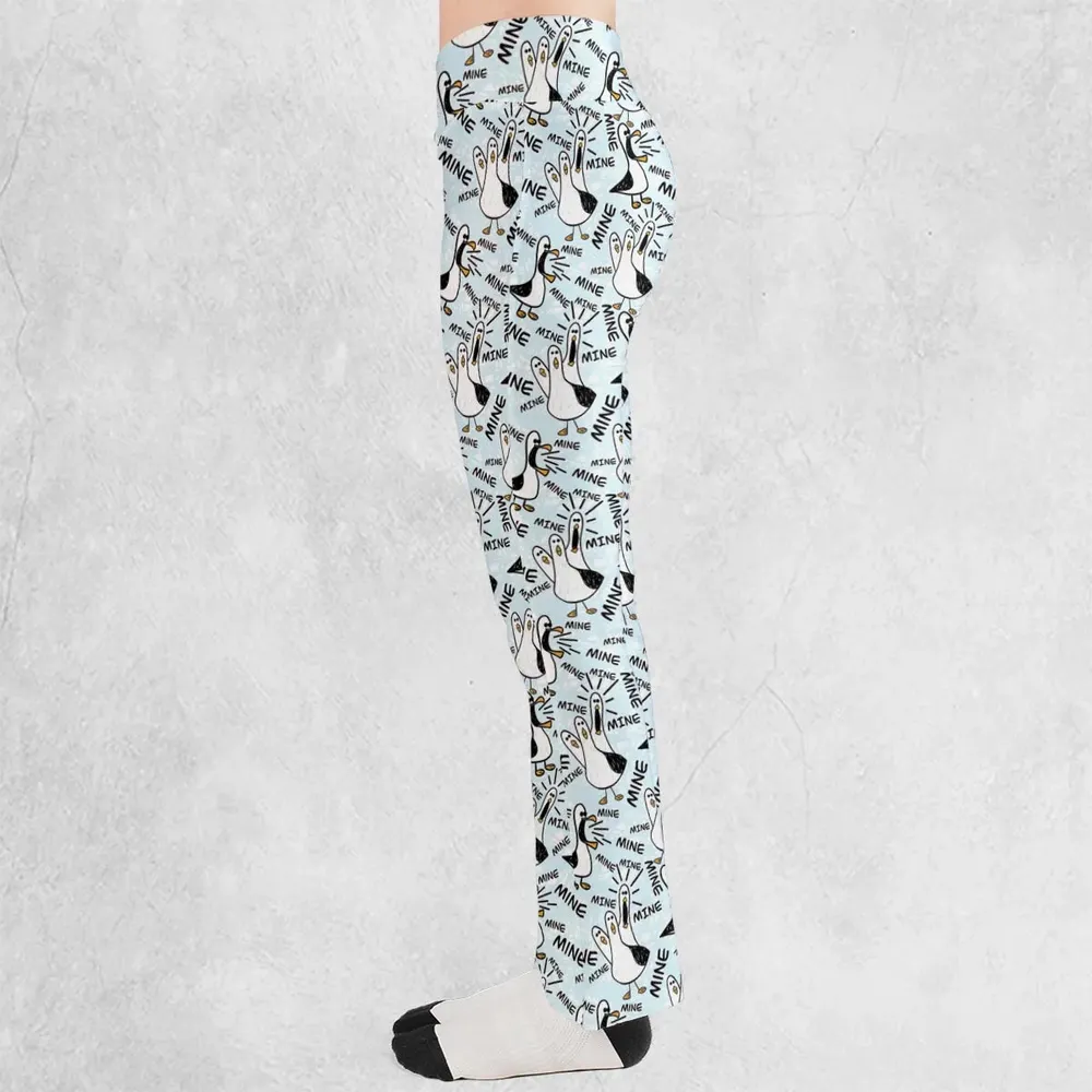 Mine Mine Mine Seagulls Flare Leggings - 3