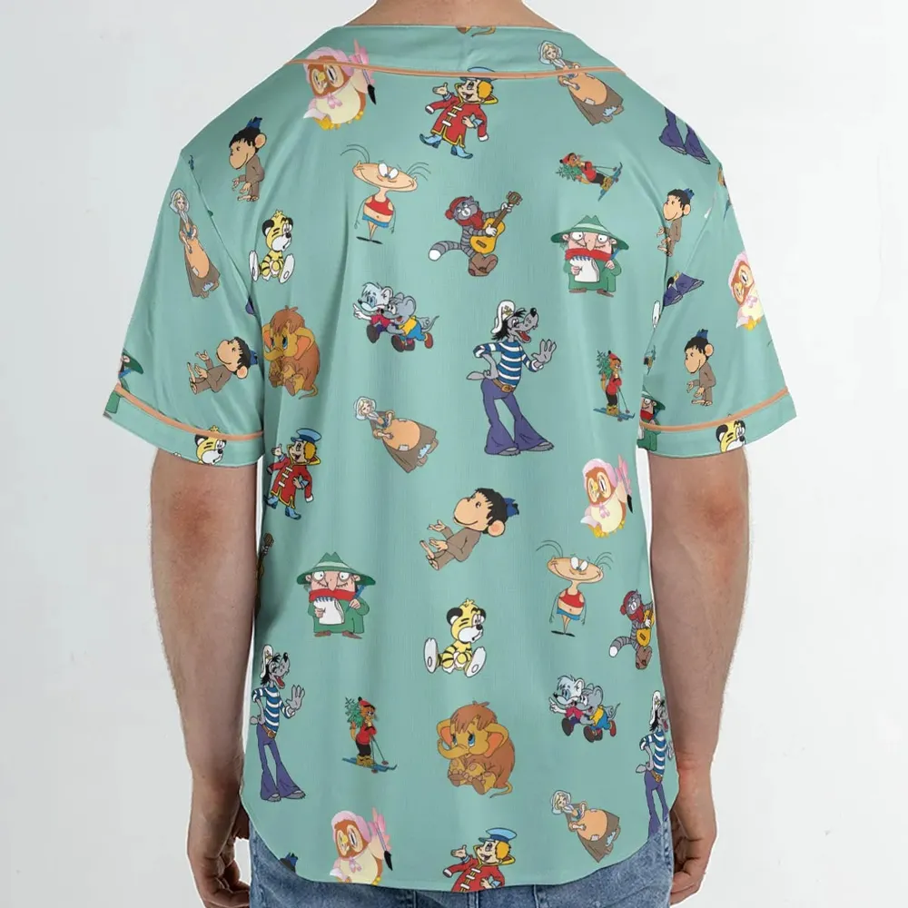 Russian Cartoon Characters Unisex Baseball Jersey - 2