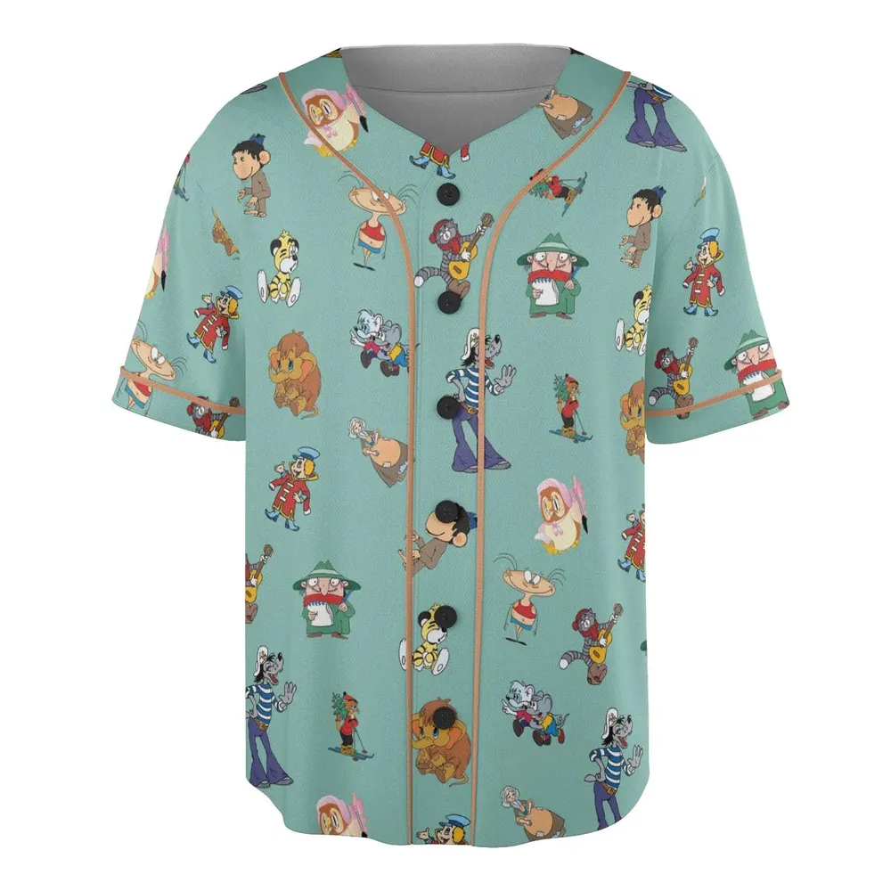 Russian Cartoon Characters Unisex Baseball Jersey - 3