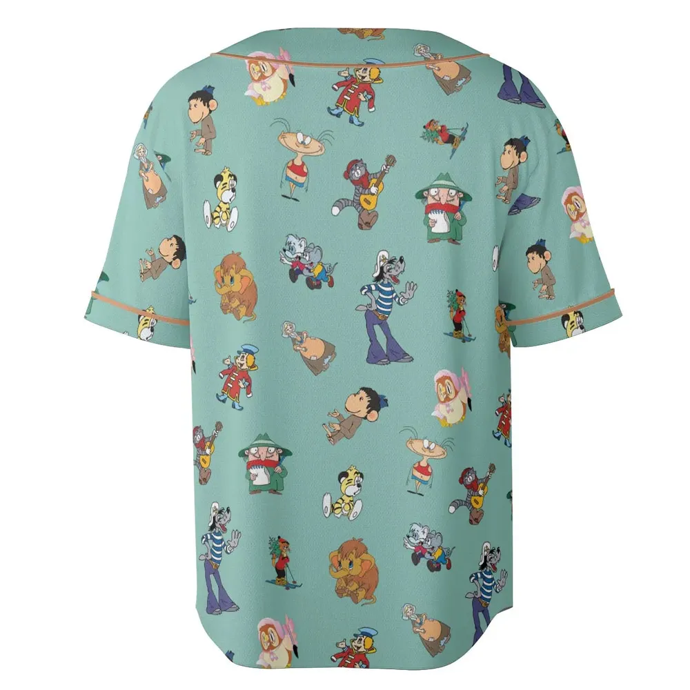 Russian Cartoon Characters Unisex Baseball Jersey - 4