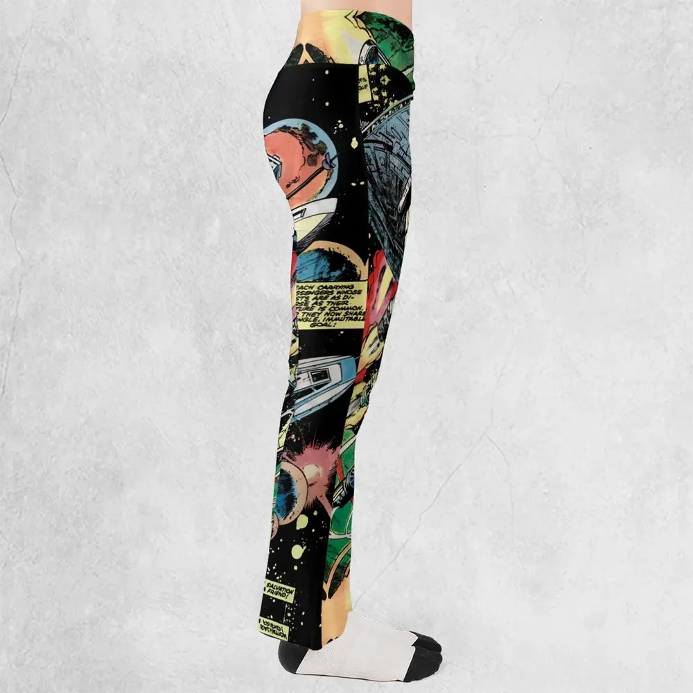 Han Solo Spaceship Star Wars Flare Leggings - 2