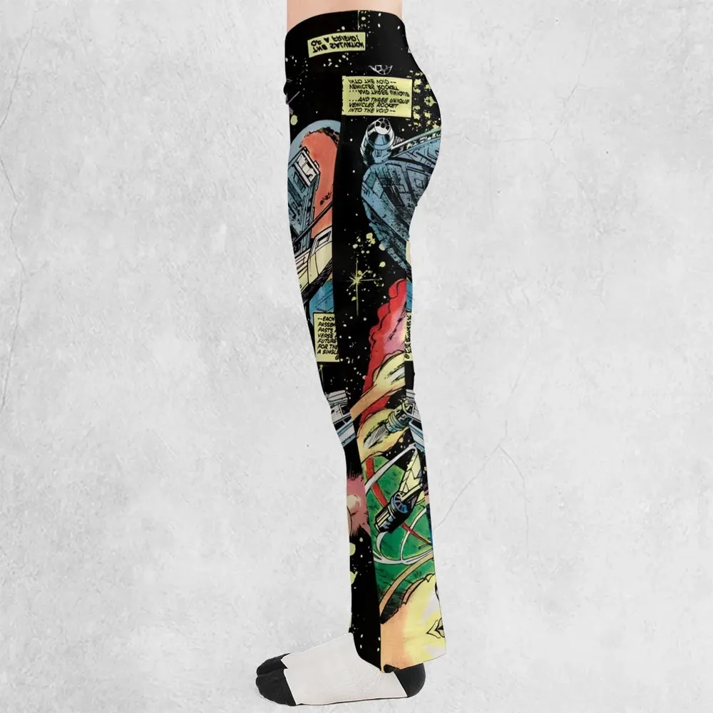 Han Solo Spaceship Star Wars Flare Leggings - 3