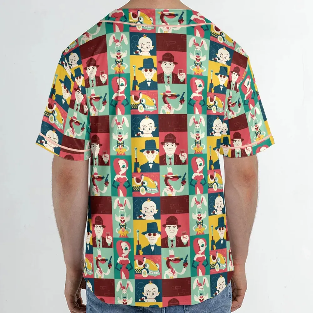 Toontown Threads Who Framed Roger Rabbit Unisex Baseball Jersey - 2