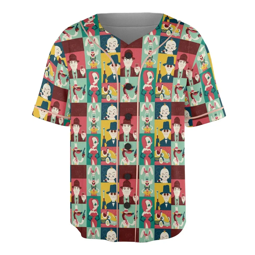 Toontown Threads Who Framed Roger Rabbit Unisex Baseball Jersey - 3