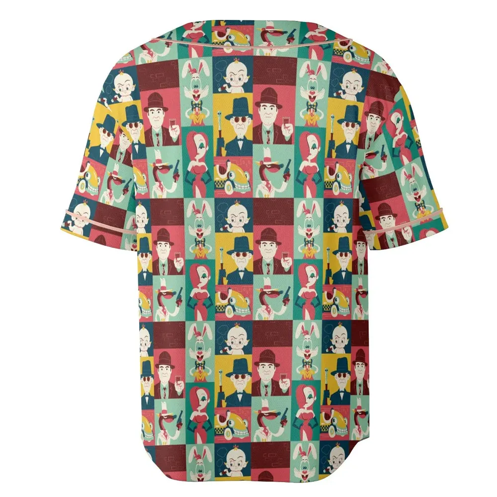 Toontown Threads Who Framed Roger Rabbit Unisex Baseball Jersey - 4