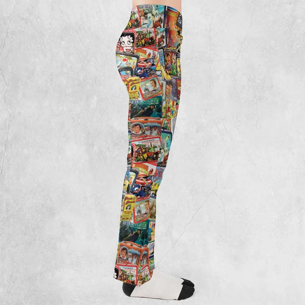 Retro Land TV Shows Flare Leggings - 2