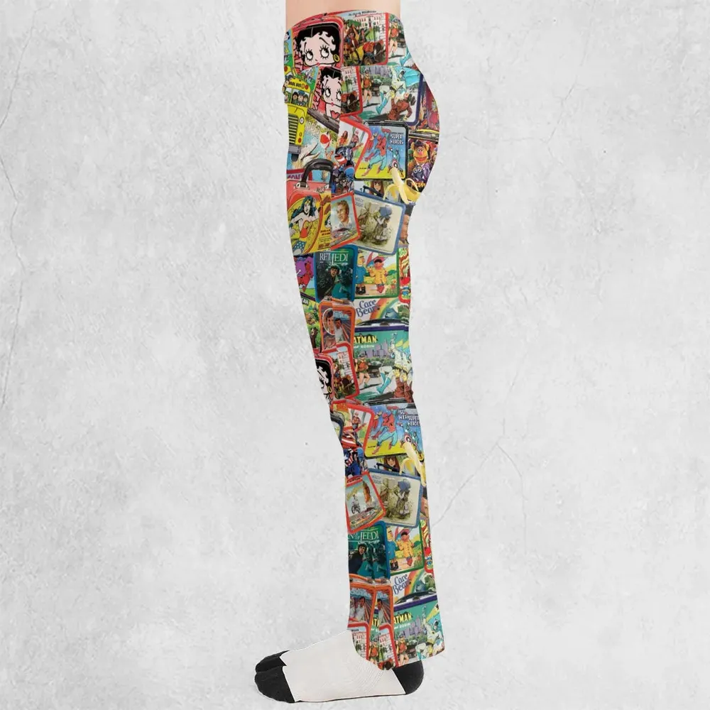 Retro Land TV Shows Flare Leggings - 3
