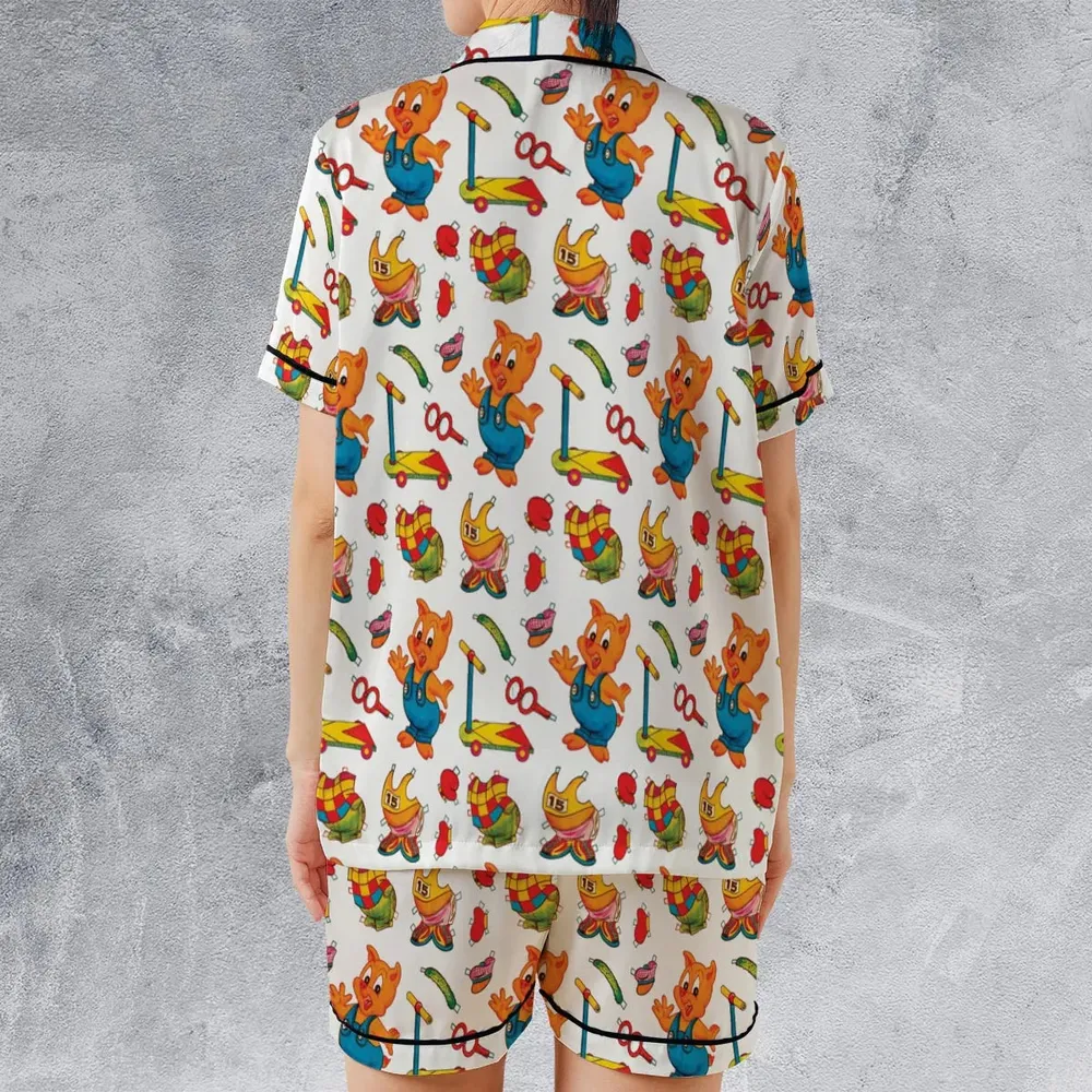 Hamton Outfit Looney Tunes Satin Short-Sleeve Pajamas Set - 2