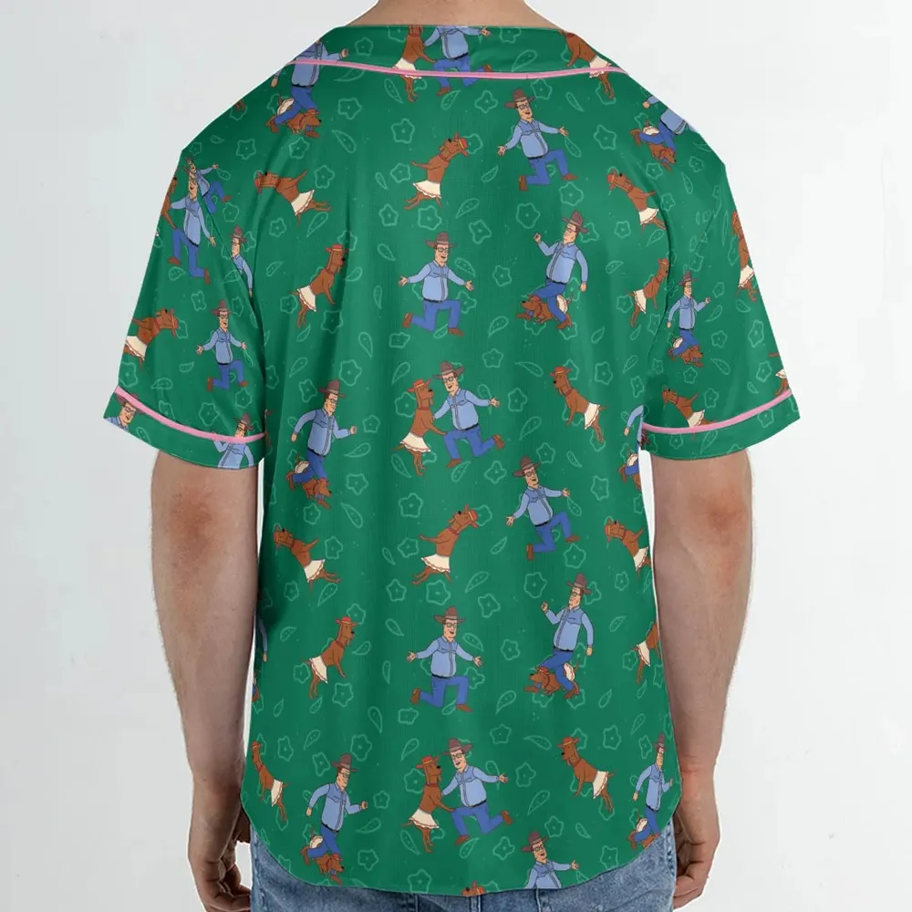 Hank Hill and Ladybird Dancing Unisex Baseball Jersey - 2