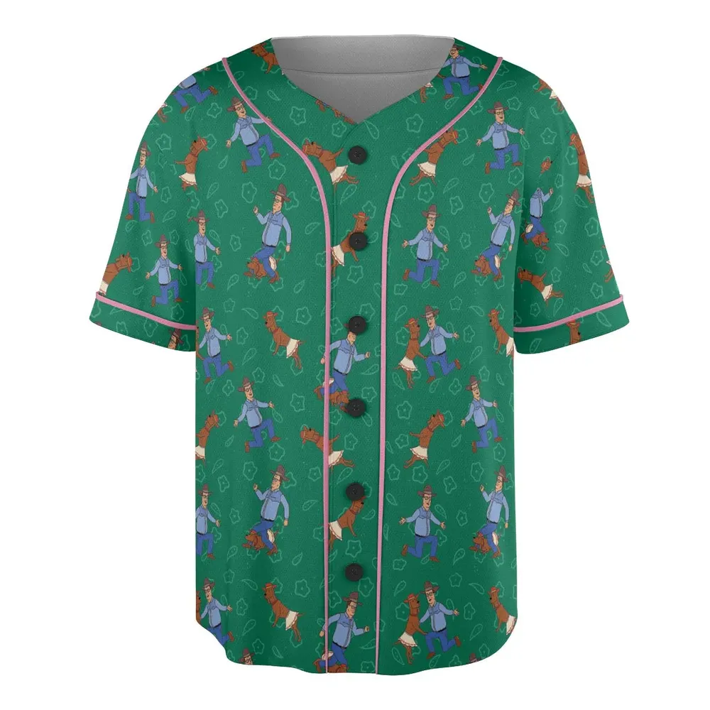 Hank Hill and Ladybird Dancing Unisex Baseball Jersey - 3