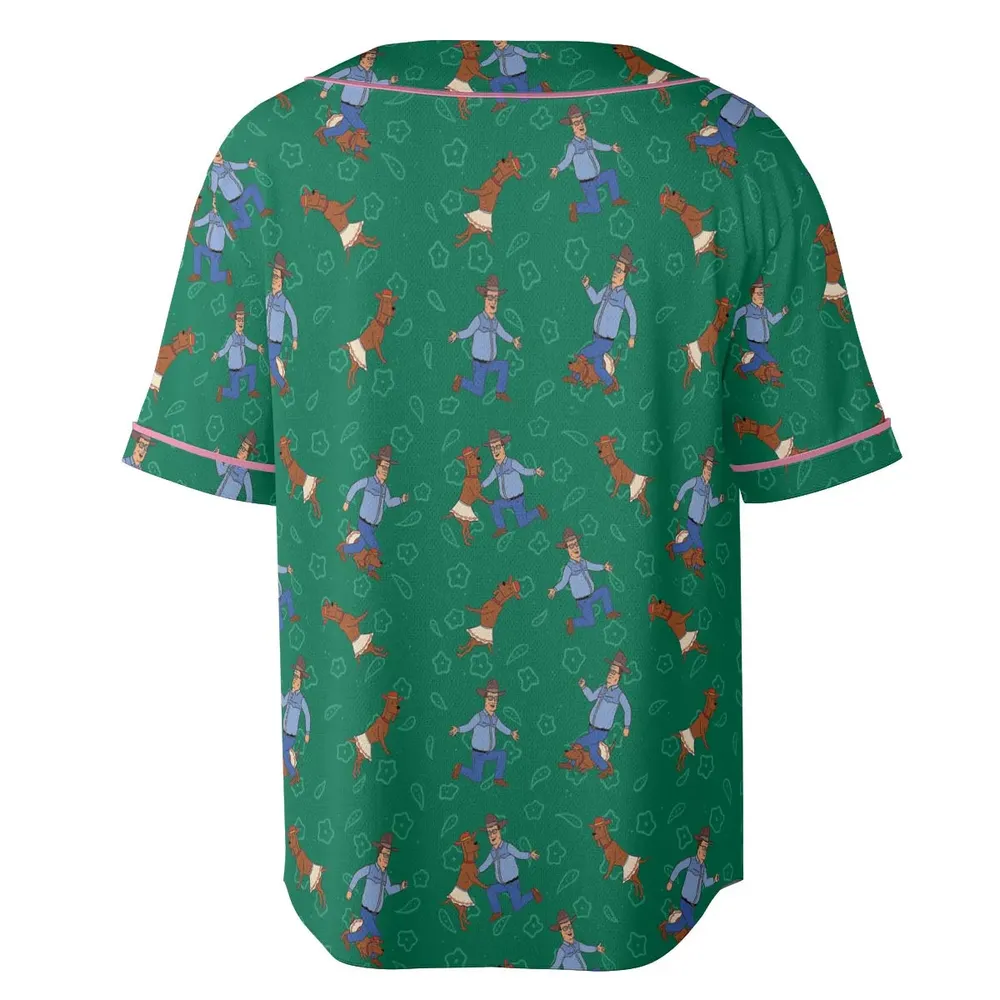 Hank Hill and Ladybird Dancing Unisex Baseball Jersey - 4