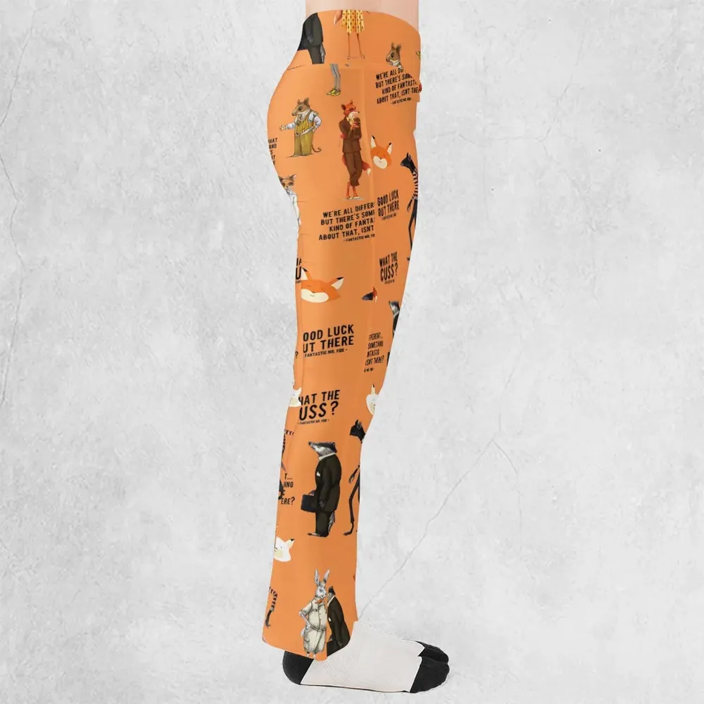 Cuss You Are Fantastic Mr. Fox Flare Leggings - 2
