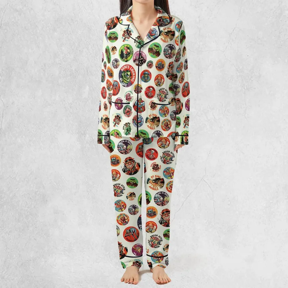 Nostalgic Memories Ugly Buttons Pajamas Set - 2