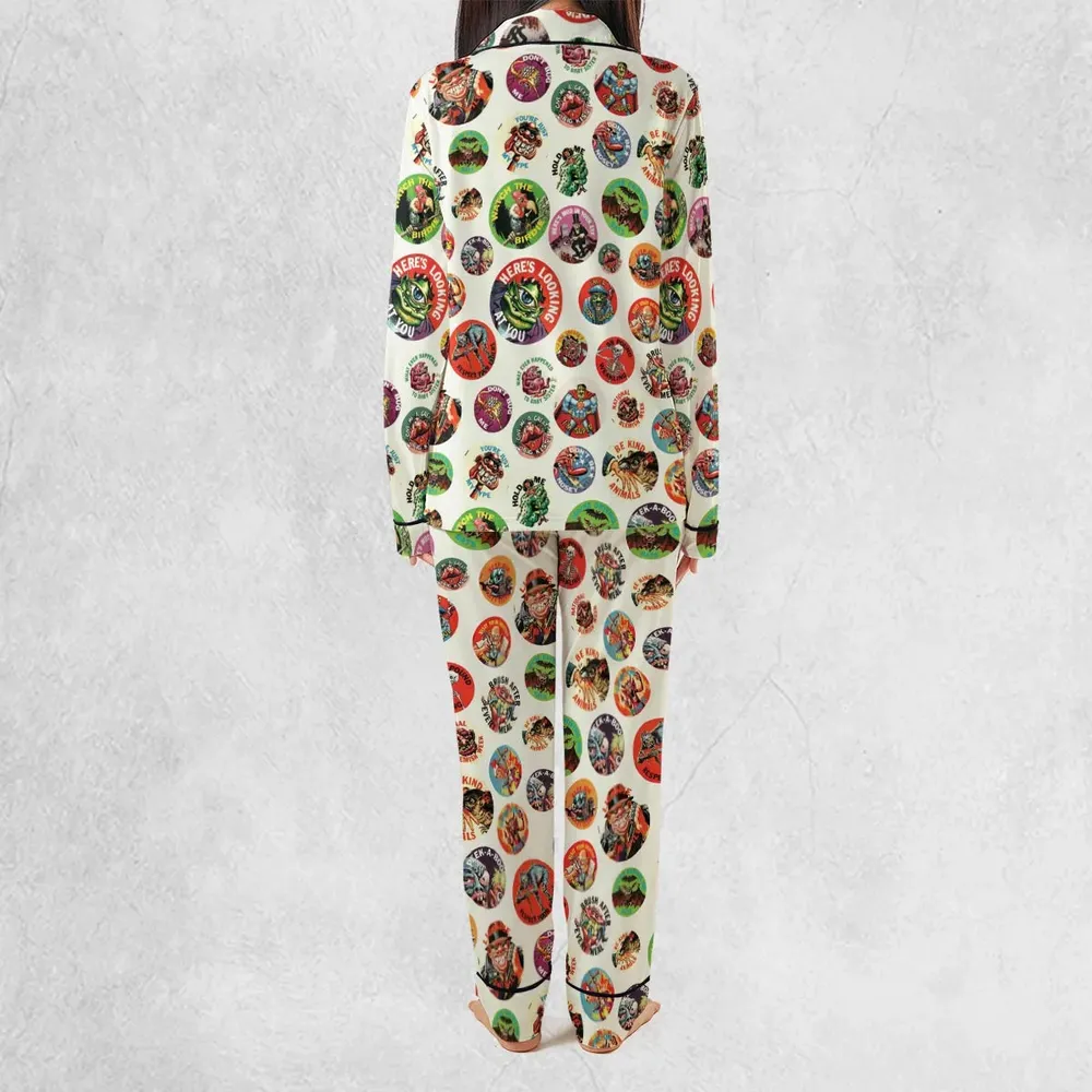 Nostalgic Memories Ugly Buttons Pajamas Set - 3
