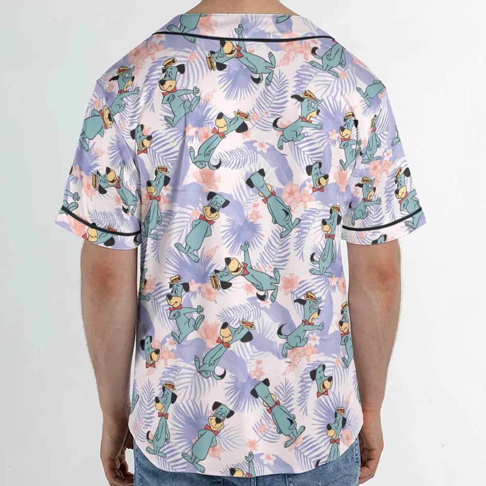 Huckleberry Hound Pattern Unisex Baseball Jersey - 2