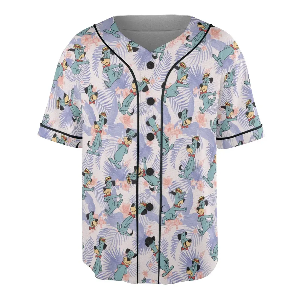 Huckleberry Hound Pattern Unisex Baseball Jersey - 3