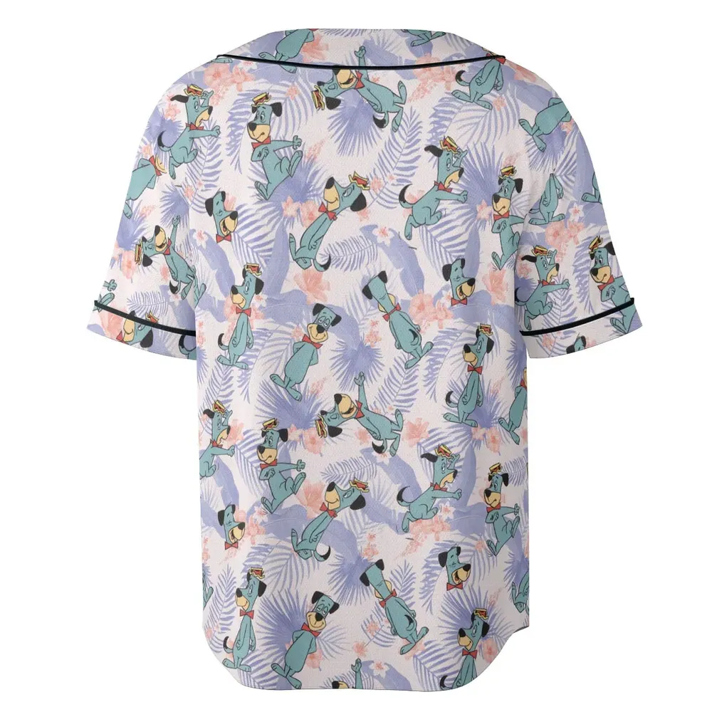 Huckleberry Hound Pattern Unisex Baseball Jersey - 4