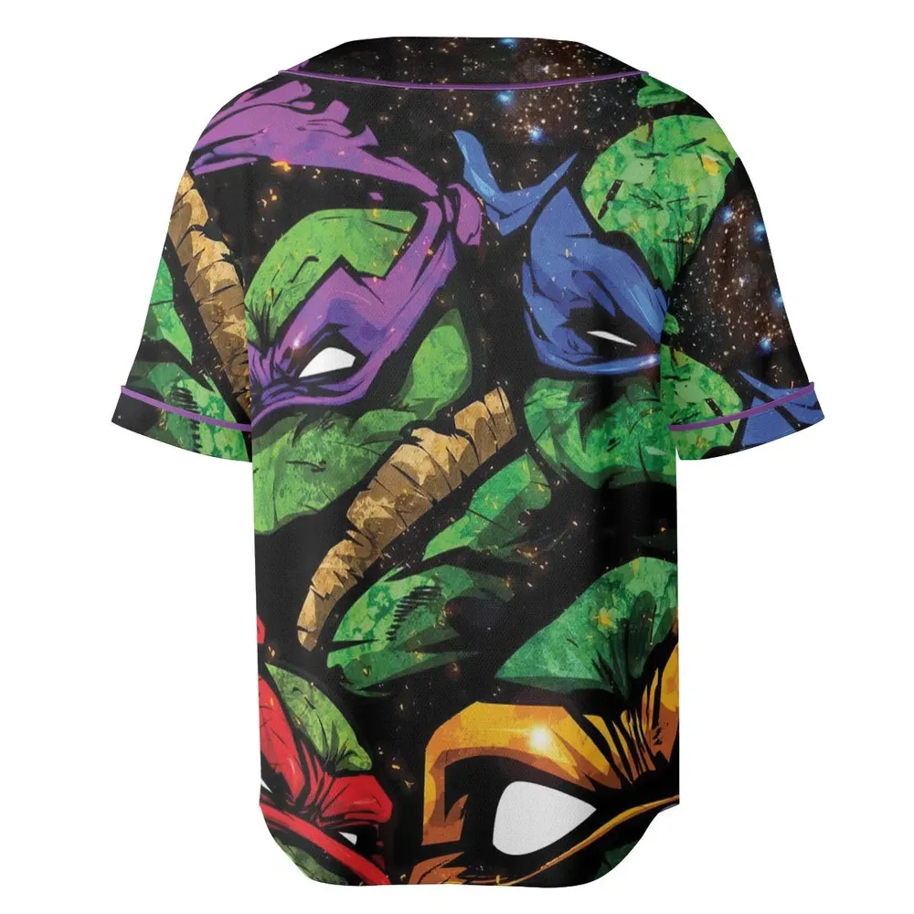 Four Ninja Turtles TMNT Unisex Baseball Jersey - 4