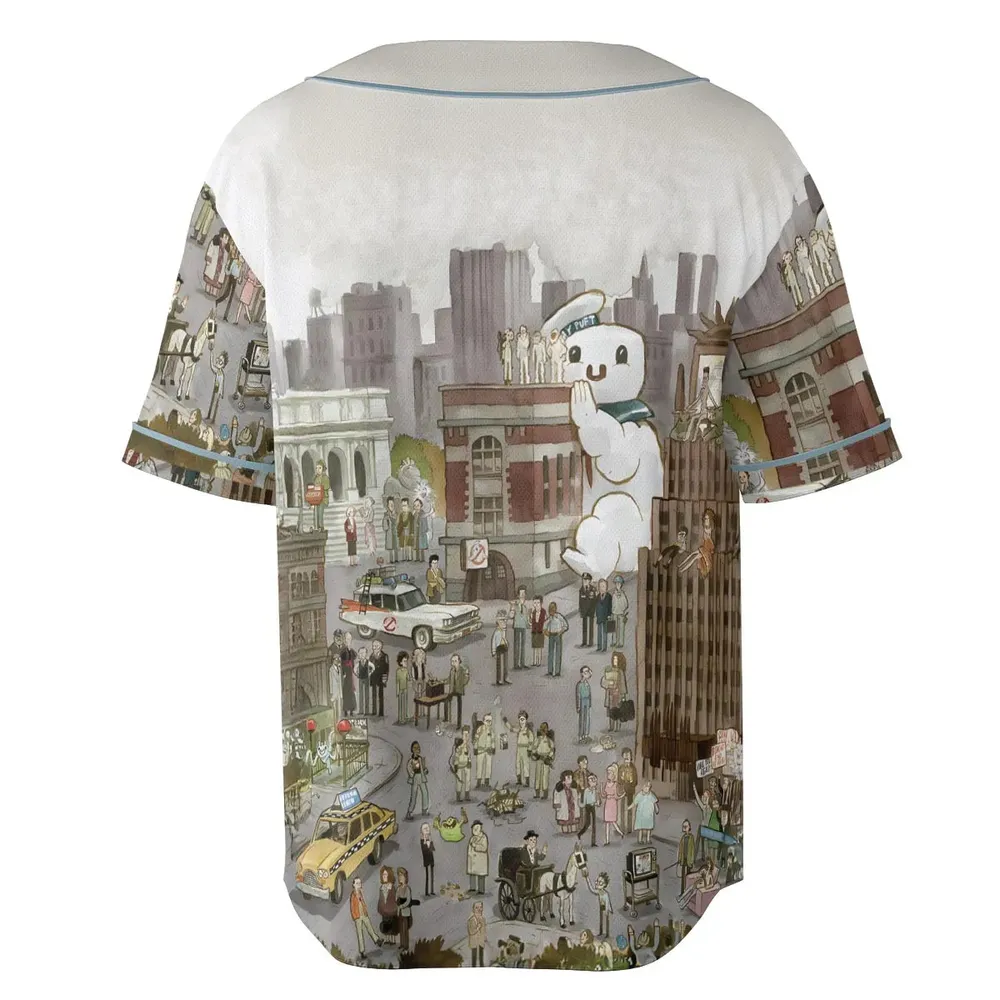 Ghostbusterland Ghostbusters Unisex Baseball Jersey - 4