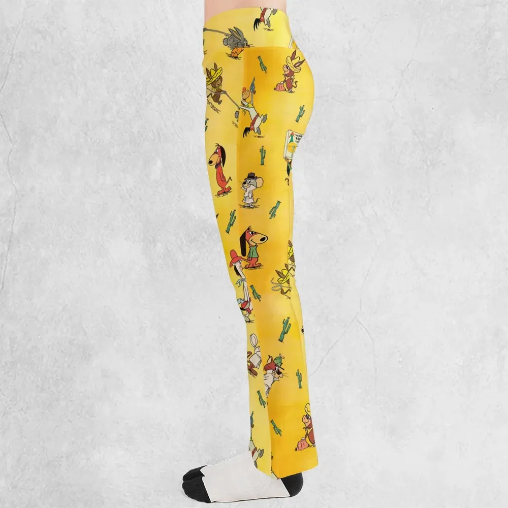 The Quick Draw McGraw Show Characters Flare Leggings - 3